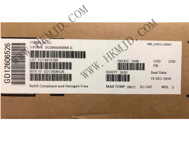 BROADCOM BCM65040 BCM65040IMLG 接口 - 驅(qū)動(dòng)器，接收器，收發(fā)器