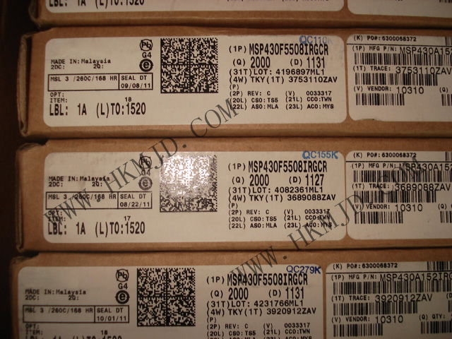 MSP430 MCU MSP430F5508IRGCR 超低功耗16位微控制器，適用于各種應(yīng)用