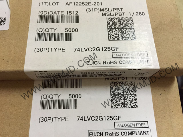 供應(yīng)集成電路 8-XFDFN 74LVC2G125GF 雙總線緩沖器/線路驅(qū)動器；3態(tài)
