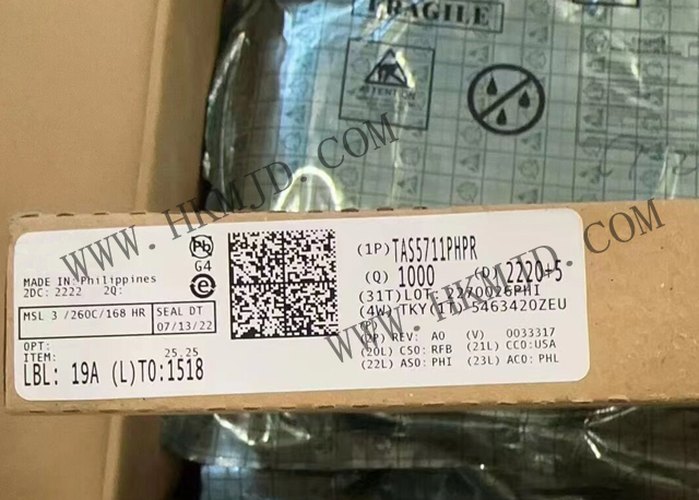（分銷(xiāo)TI）2 通道 TAS5711PHPR 20W 立體聲 開(kāi)環(huán) D 類(lèi)音頻放大器