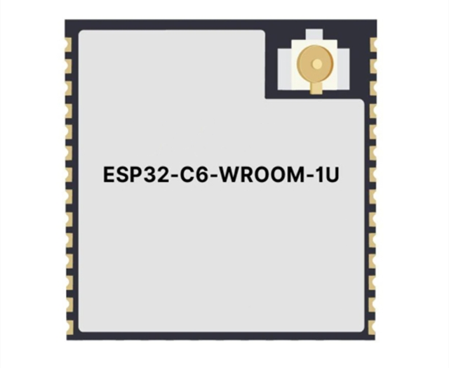功能強(qiáng)大的ESP32-C6-WROOM-1U-N8 通用型Wi-Fi、IEEE 802.15.4和藍(lán)牙LE模塊