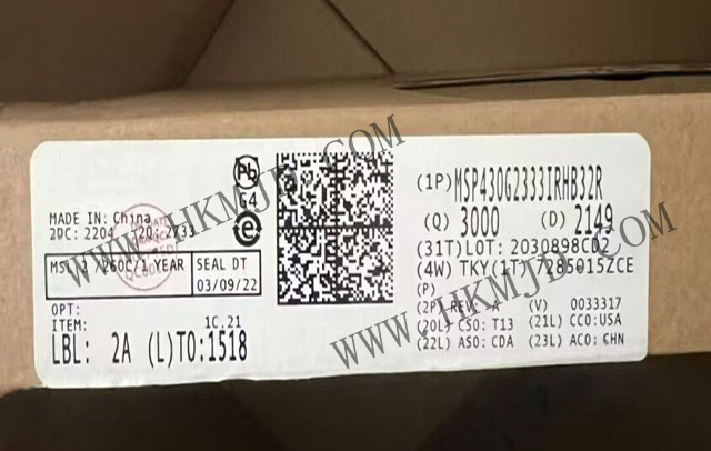 明佳達(dá)電子——【出售】MSP430G2333IRHB32R (TI) 16MHz，16位混合信號(hào)微控制器