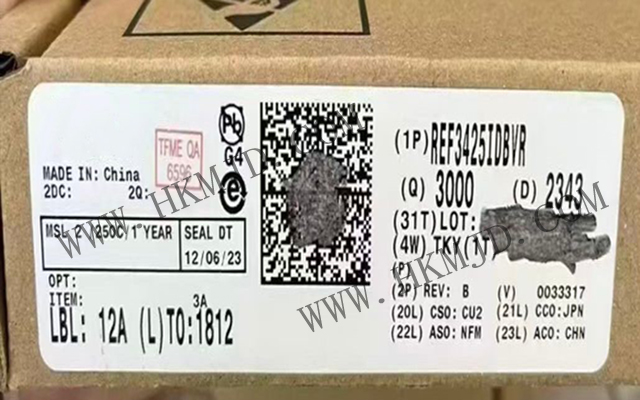 德州儀器 REF3425IDBVR：低溫漂 (6ppm/°C)、低功耗、高精度 CMOS 電壓基準(zhǔn)