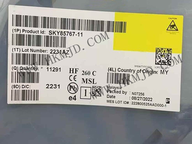 現(xiàn)貨供應(yīng)【SKY85767-11】高性能WiFi 6前端模塊（FEM），34.5dB高增益