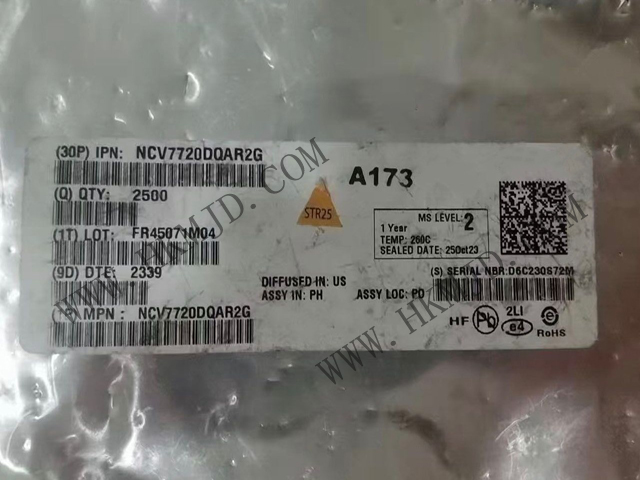 [出售] NCV7720DQAR2G（ON）十通道 Deca 半橋驅(qū)動(dòng)器，SSOP-24