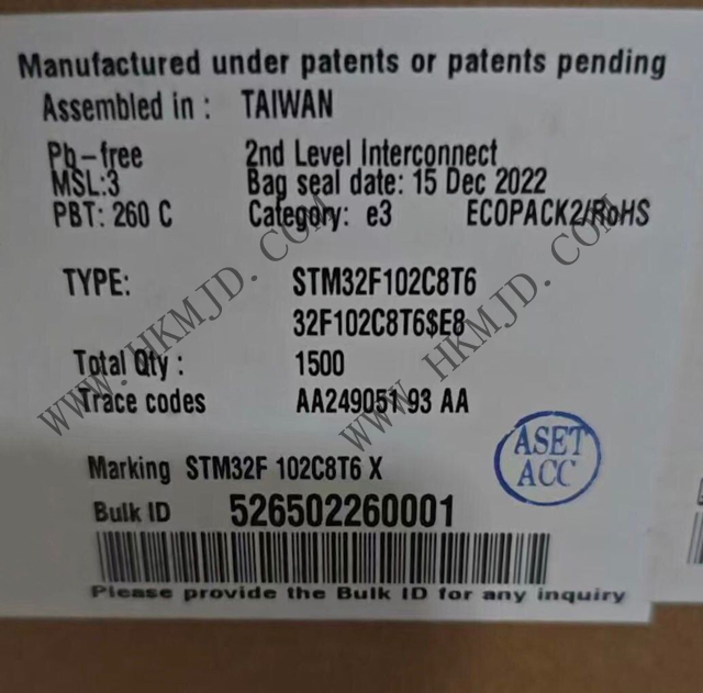 供應(yīng) ST STM32F102C8T6 高性能 STM32F1 系列 ARM Cortex-M3 32 位 48MHz 微控制器