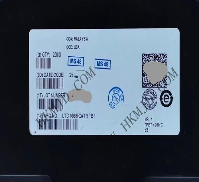 [出售] LTC1668IG (ADI) 16位，50Msps 差分電流輸出數(shù)模轉(zhuǎn)換器