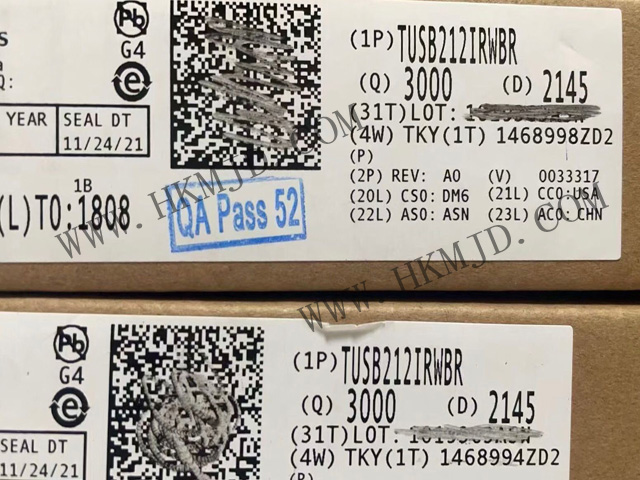 長期現貨供應 TUSB212IRWBR USB 2.0高速信號調節(jié)器