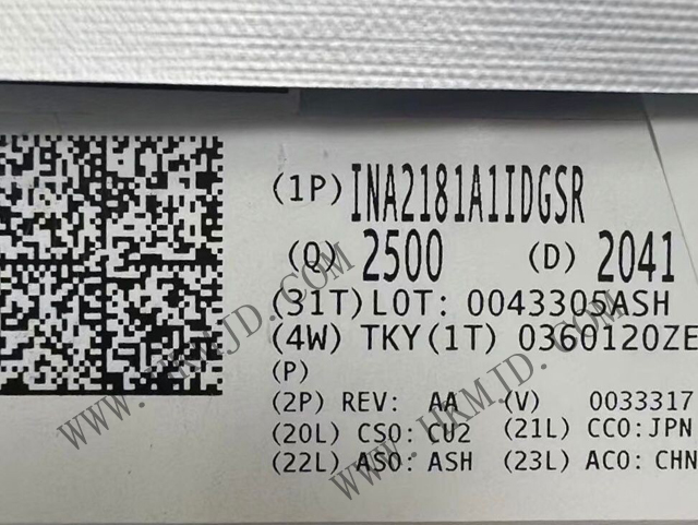 供應(yīng) TI INA2181A1IDGSR 26V 雙通道雙向 350kHz 電流檢測放大器